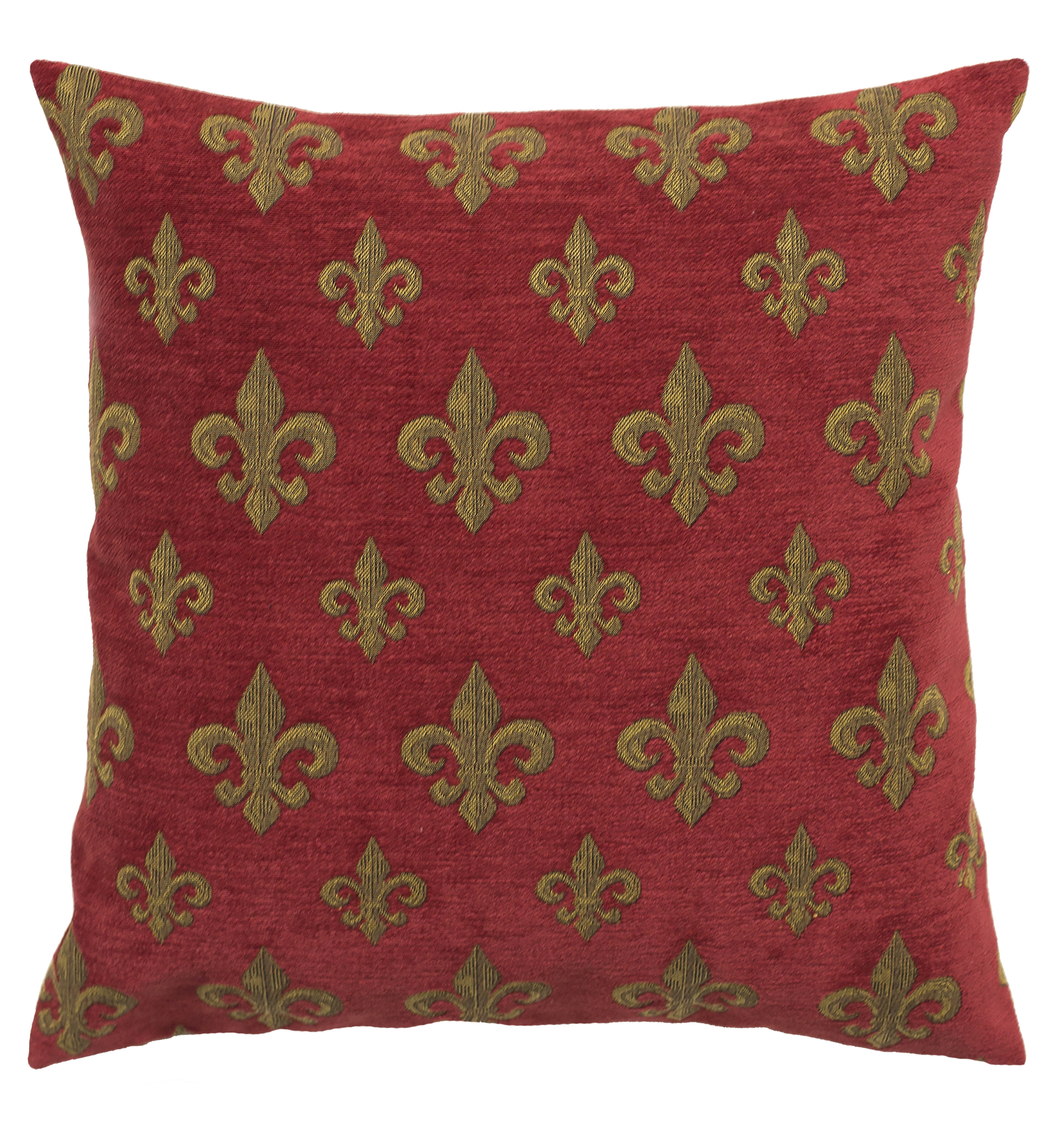 Coussin - Grand Lys - Fond Rouge