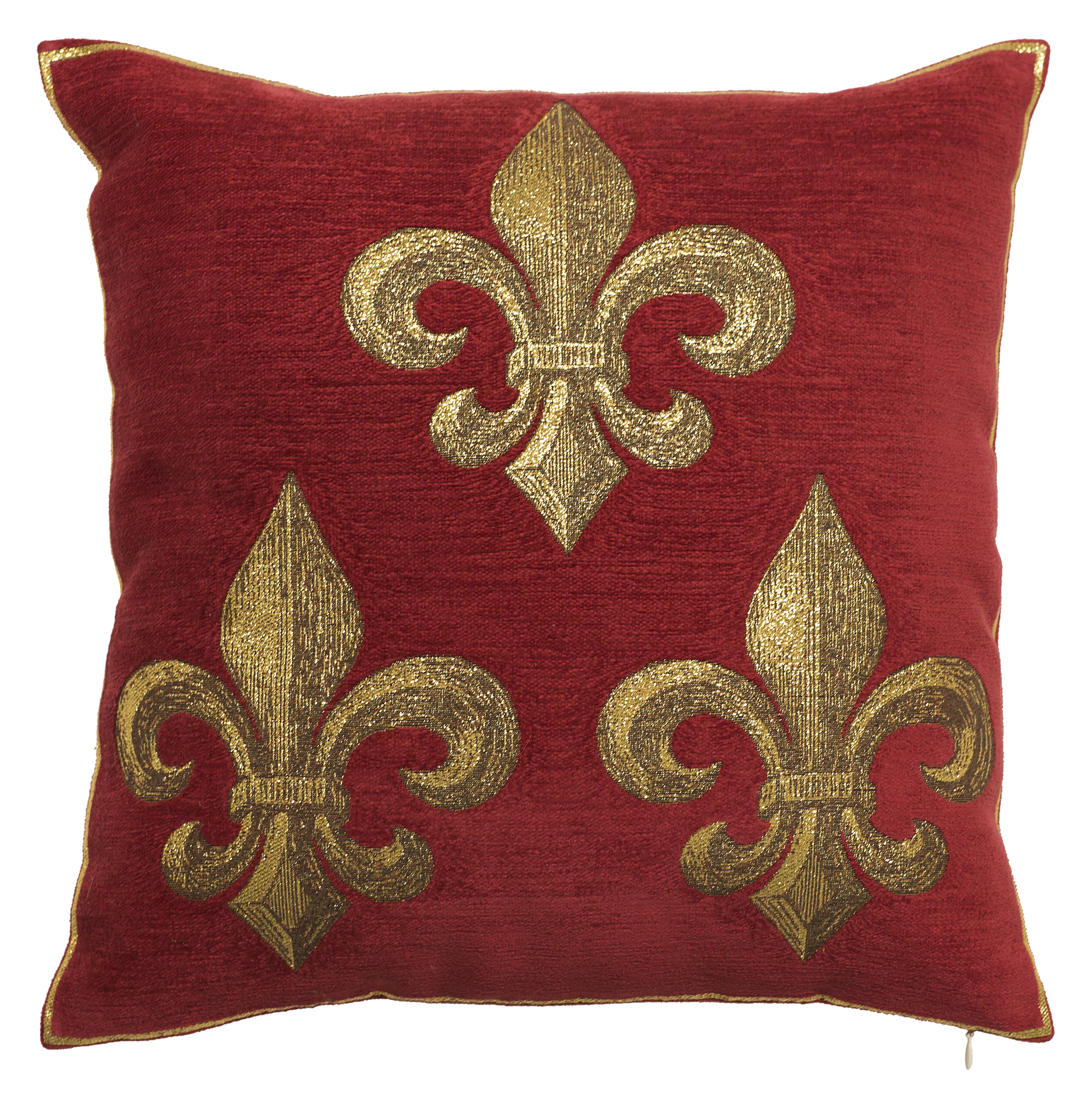 Pillow - Versailles - Or sur Fond Rouge