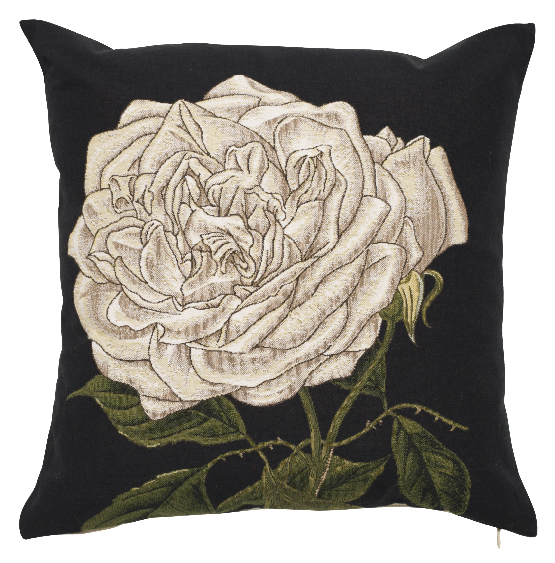 Pillow - Elisabeth - White in Black Background