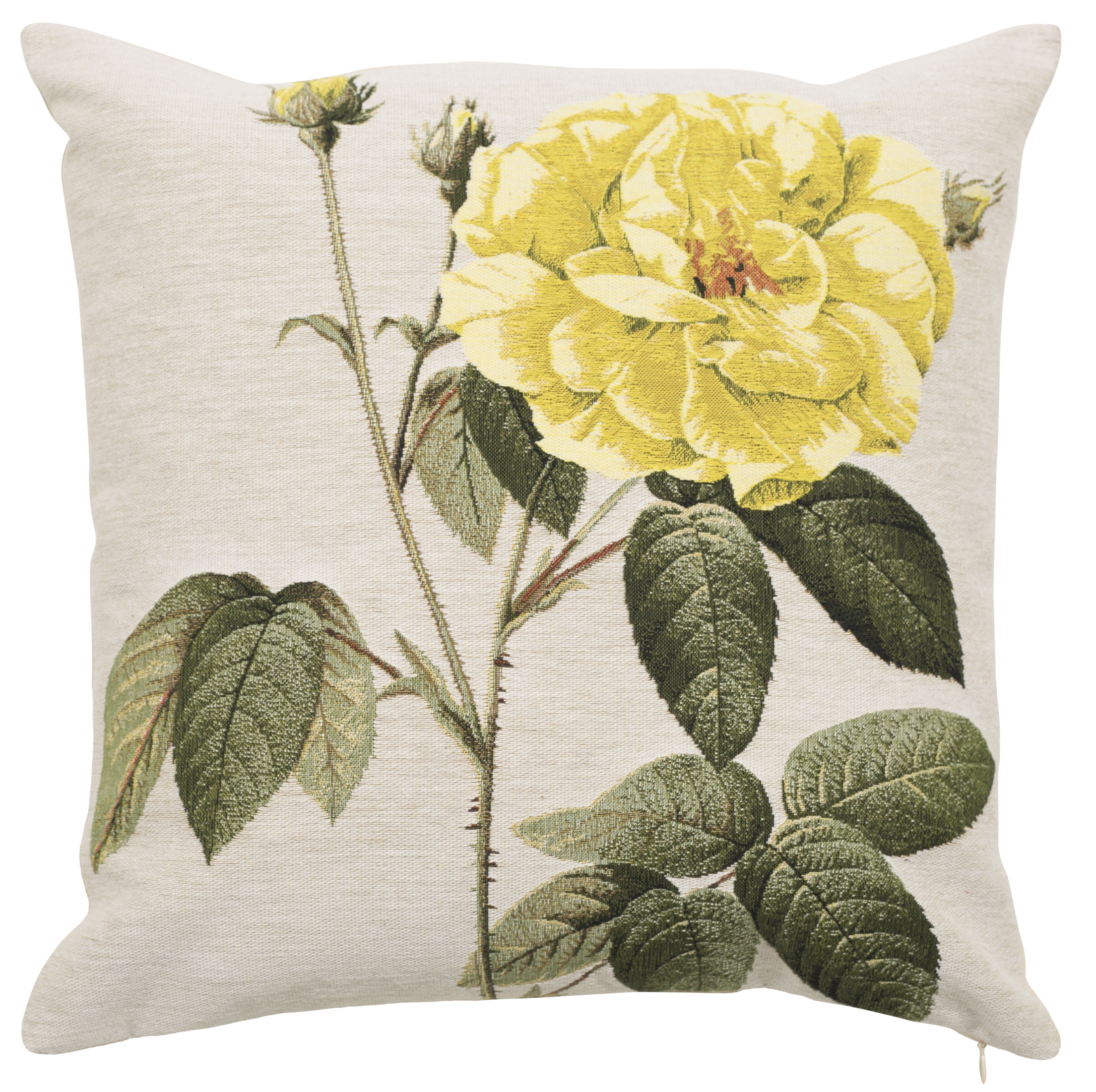 Pillow - Audrey - Yellow in White Background