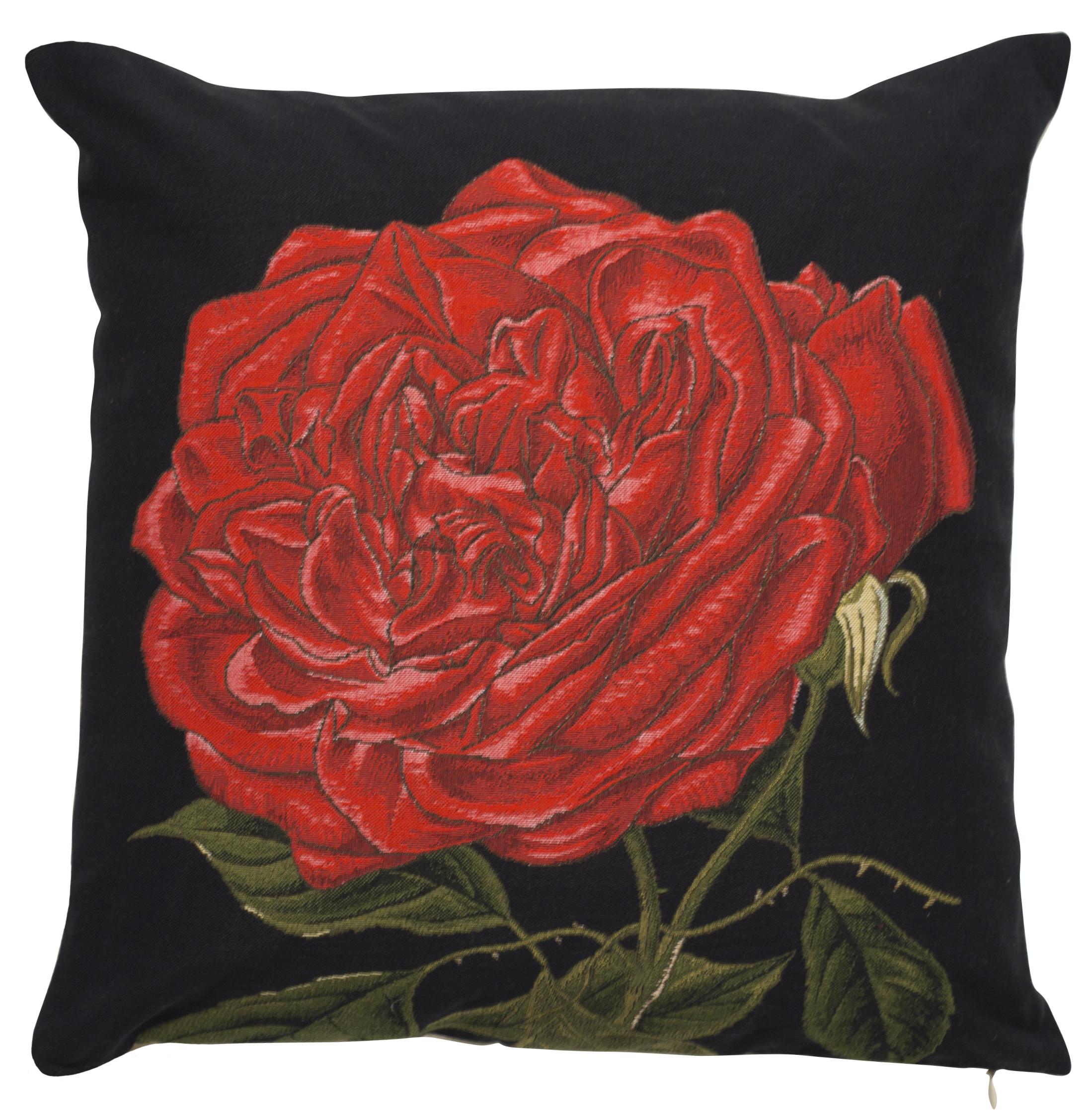 Pillow - Elisabeth - Red in Black Background