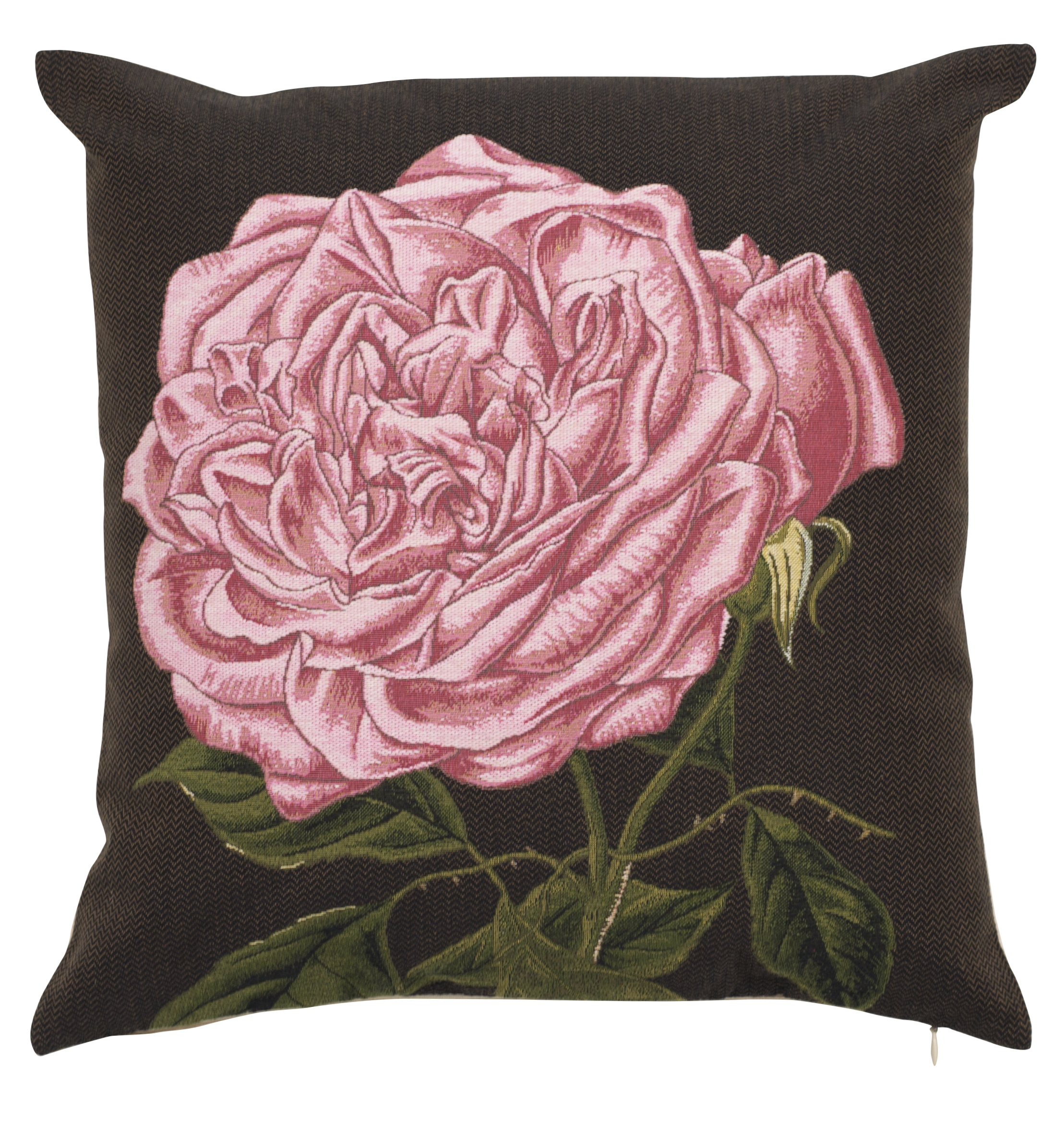 Pillow - Elisabeth - Pink in Brown Background