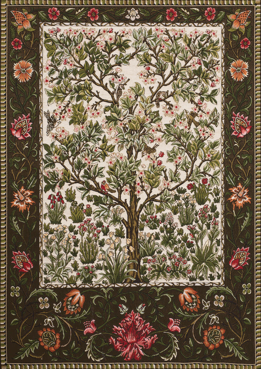 Tapestry - Tree of life - Morris - White Background